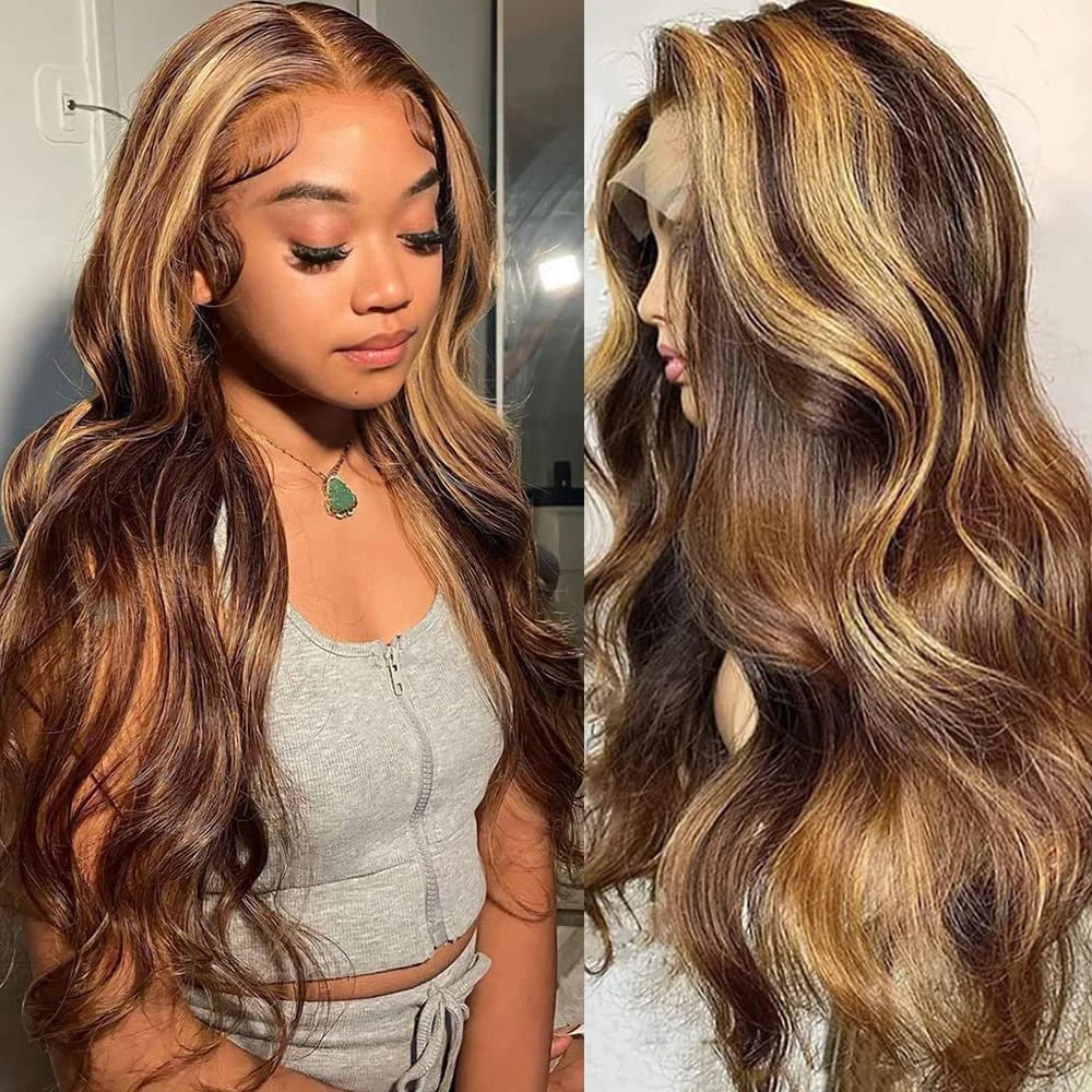 Peluca Rubia Ombre de Pelo Humano