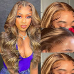 Peluca Rubia Ombre de Pelo Humano