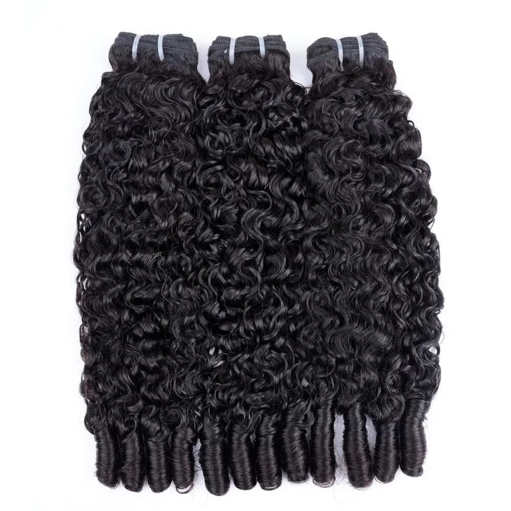 Extensiones de cabello humano rizado birmano