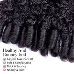 Extensiones de cabello humano rizado birmano