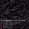 Extensiones de cabello humano rizado birmano