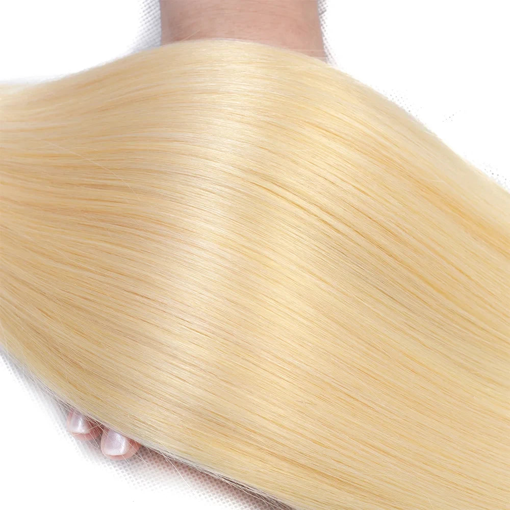 Extensiones de Pelo Humano Liso Rubio 613