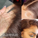 Peluca Castaña Lacia de Cabello Humano