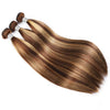 Extensiones Cabello Humano Castaño Miel