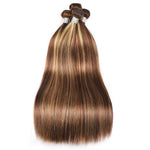 Extensiones Cabello Humano Castaño Miel