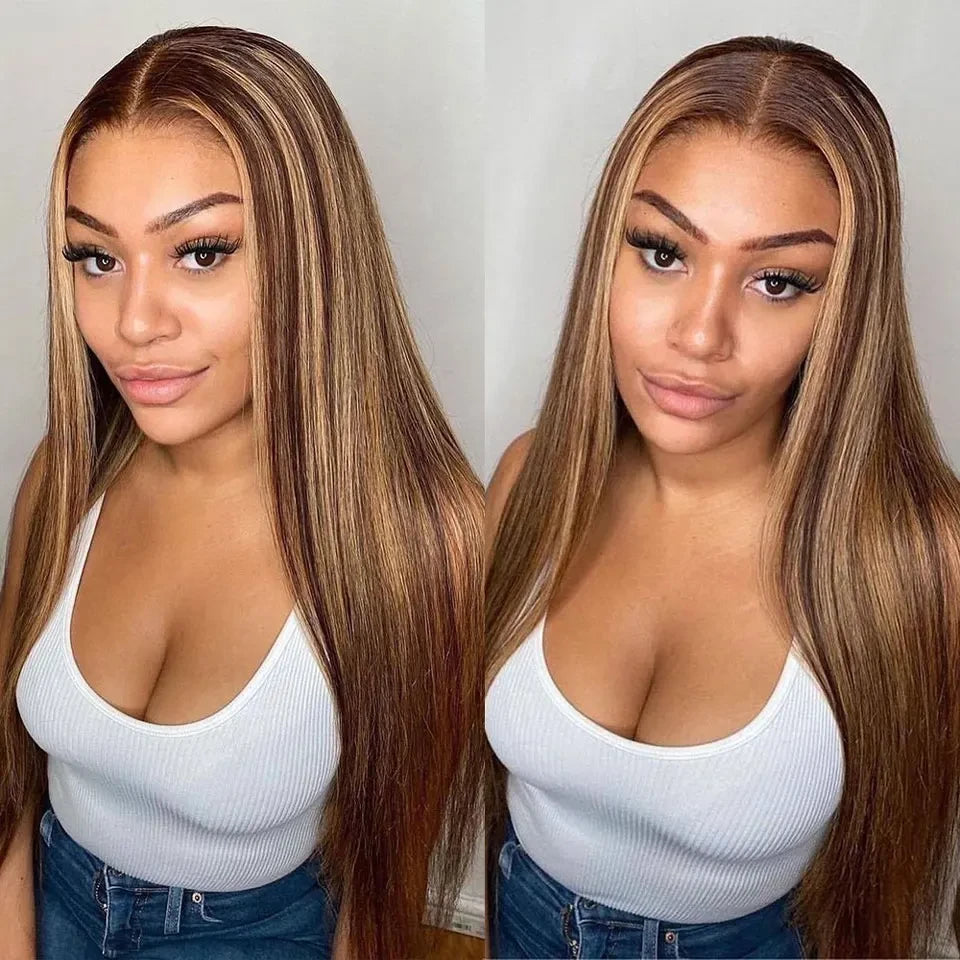 Extensiones Cabello Humano Castaño Miel